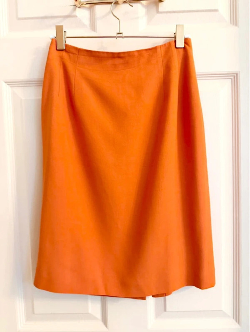 Orange Liz Claiborne pencil mini skirt